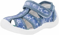 221045-11 синий туфли летние малодетские текстиль 22-25