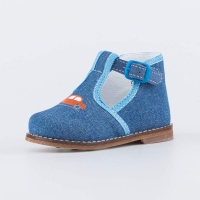 031085-21 синий туфли ясельные текстиль 18-20